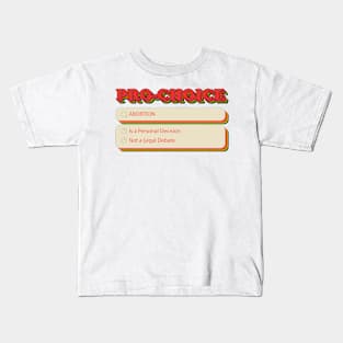 Pro Choice Search Kids T-Shirt